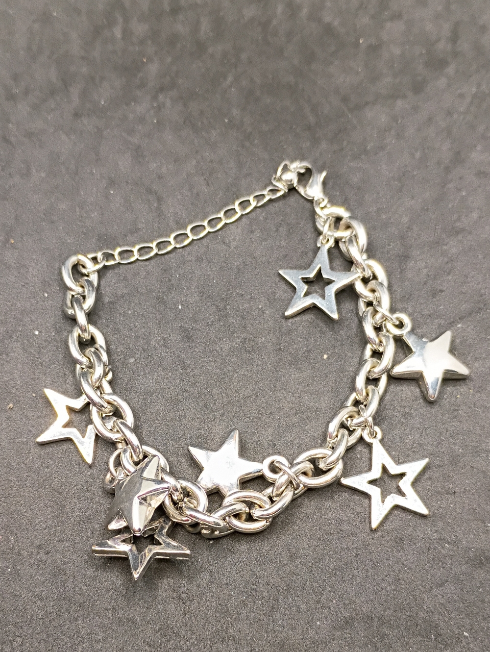 Silver Star Charm Bracelet
